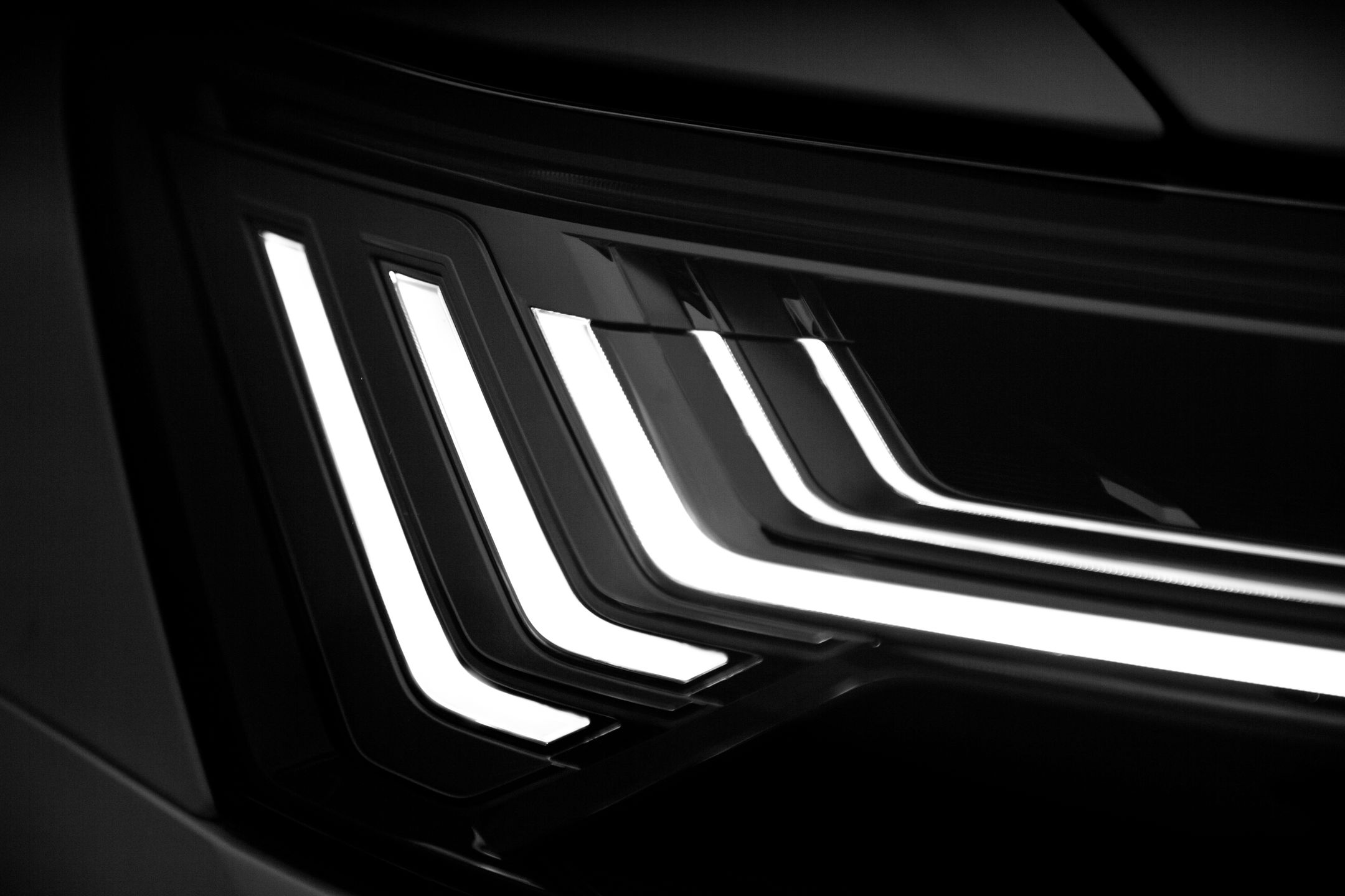 Detal przedniego światła