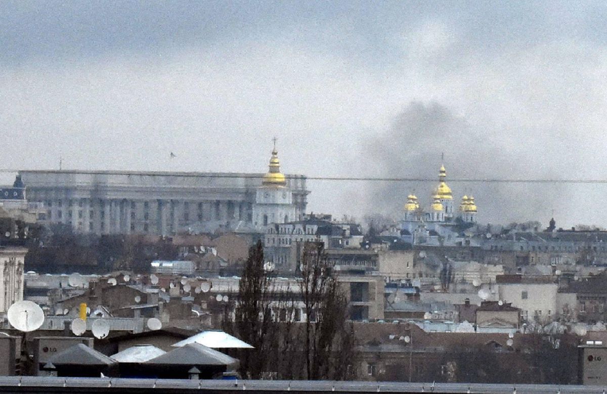 Kijów. Świadkowie donoszą o potężnym wybuchu. Zdjęcie ilustracyjne 