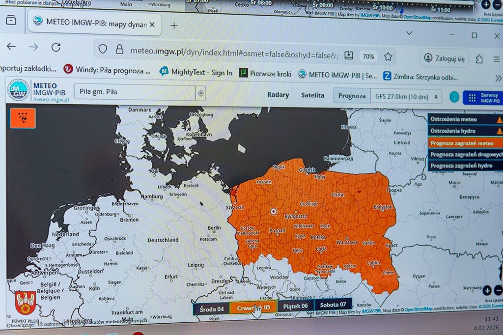 Powiat Pilski: Uwaga, marznące opady. Lekcje do końca tygodnia w trybie zdalnym!