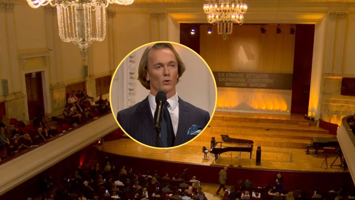  Michał Bronk podczas Konkursu Chopinowskiego