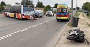 Gorzów: Wypadek na Żwirowej. Autobus MZK zderzył się z motocyklistą
