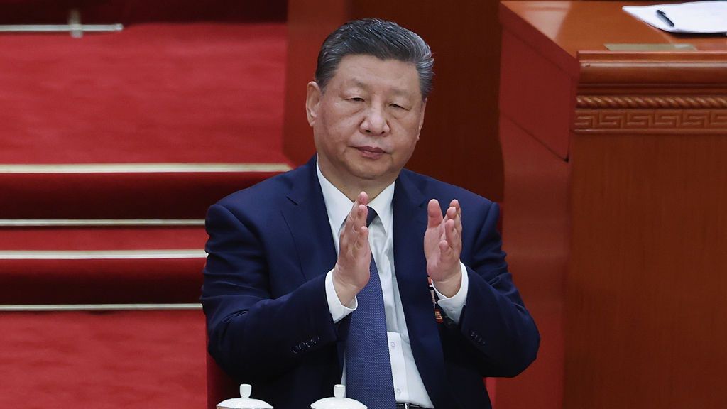 China Holds Annual Two Sessions Political Meetings-NPC
BEIJING, CHINA - MARCH 09: Chinese President Xi Jinping applause during the plenary session of China's National People's Congress (NPC) at the Great Hall of the People on March 09, 2026 in Beijing, China. The fourth annual session of the 14th National People's Congress (NPC), China's top legislature, opens on March 5, 2026, in Beijing. It will review key items like the government work report, the draft 15th Five-Year Plan (2026-2030), 2025 economic development reports, and 2026 budget drafts, with the session expected to last until around March 12. (Photo by Lintao Zhang/Getty Images)
Lintao Zhang