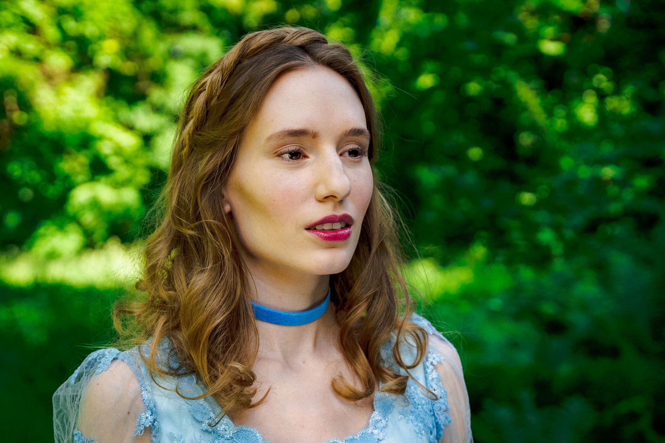Aleksandra Piotrowska na planie filmu Niepewność