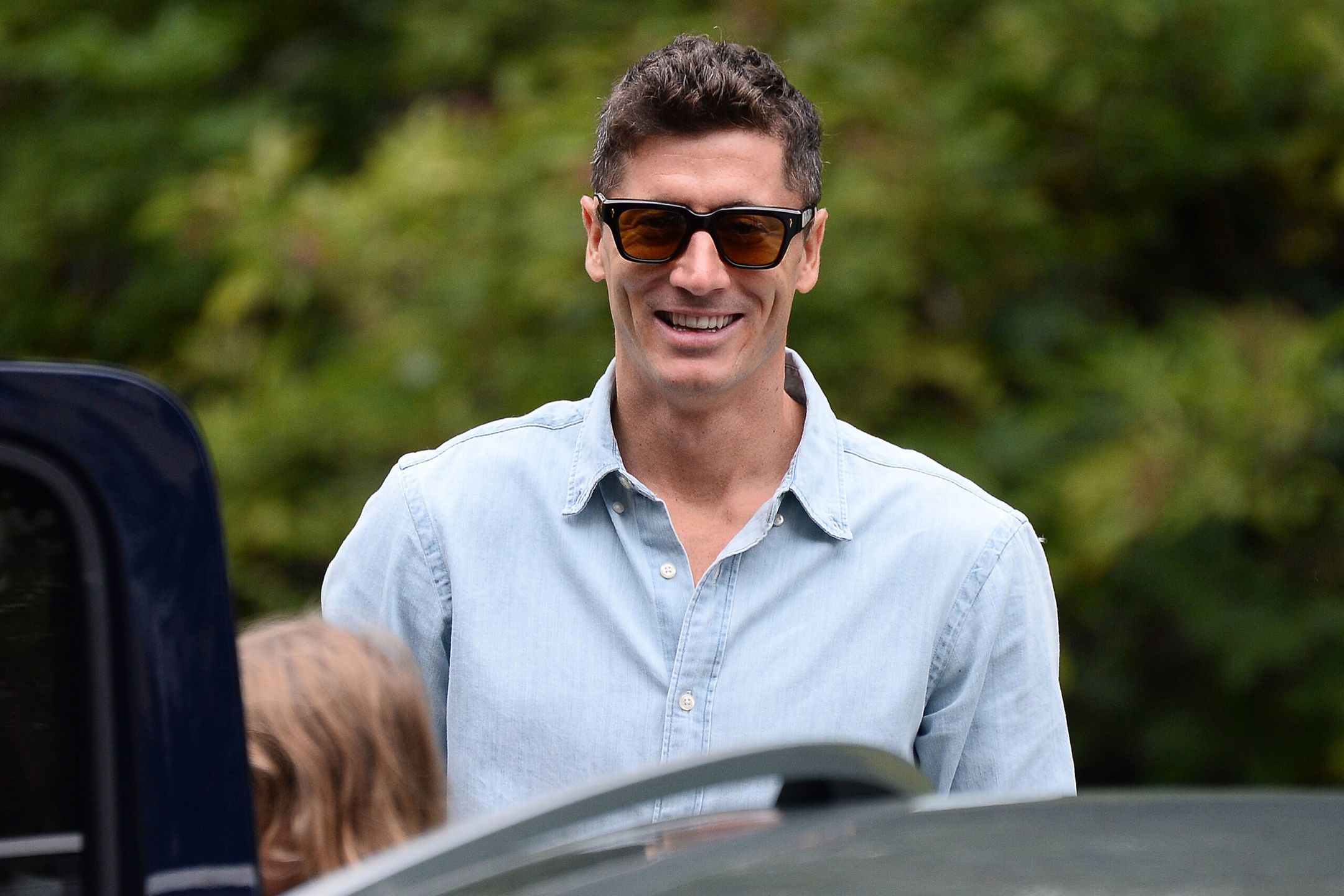 Anna i Robert Lewandowscy idą na śniadanie do Flaminga w towarzystwie Magdy Butrym