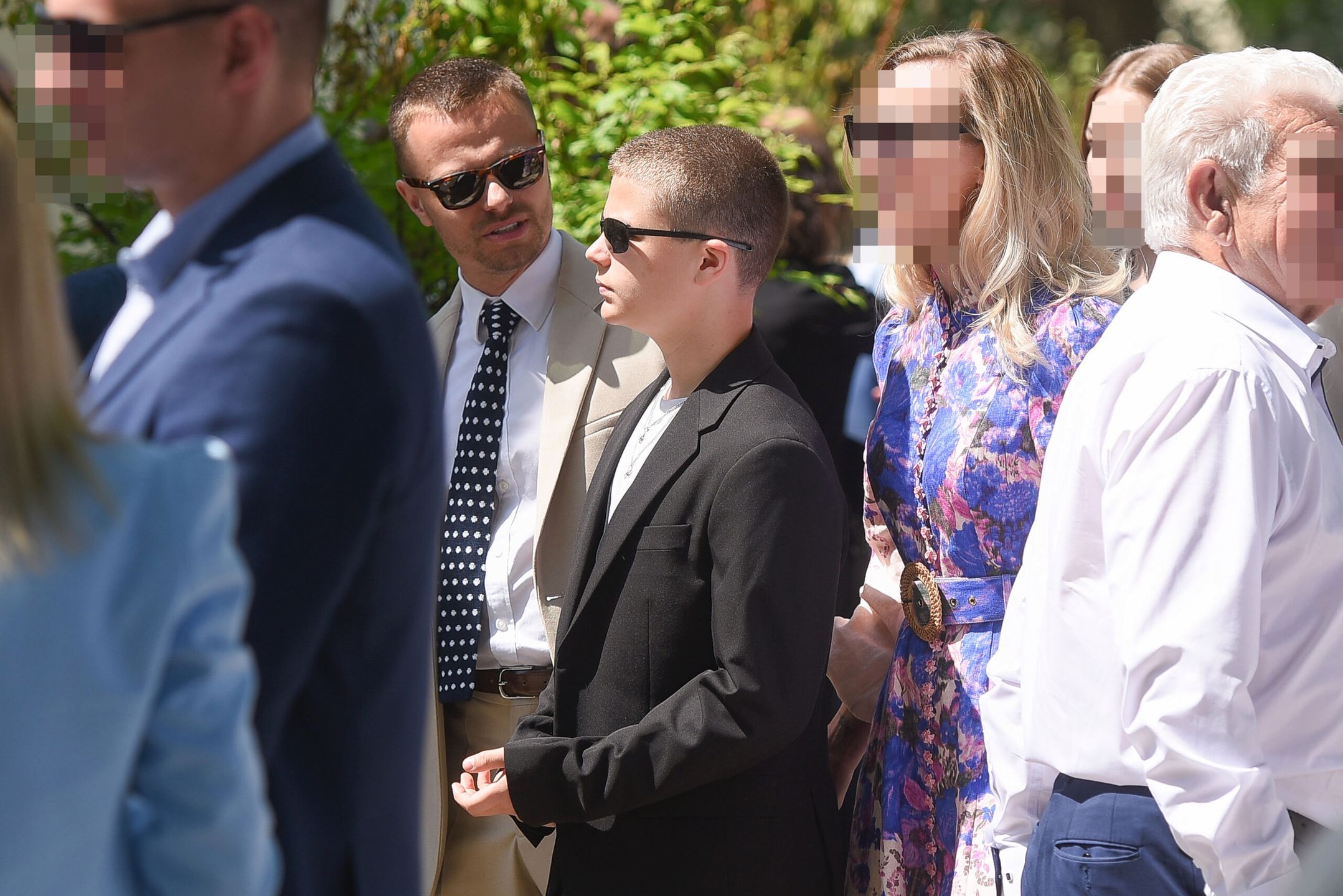 Marcin Hakiel i Dominika, Adam Hakiel - komunia Helenki Hakiel fot. AFEos