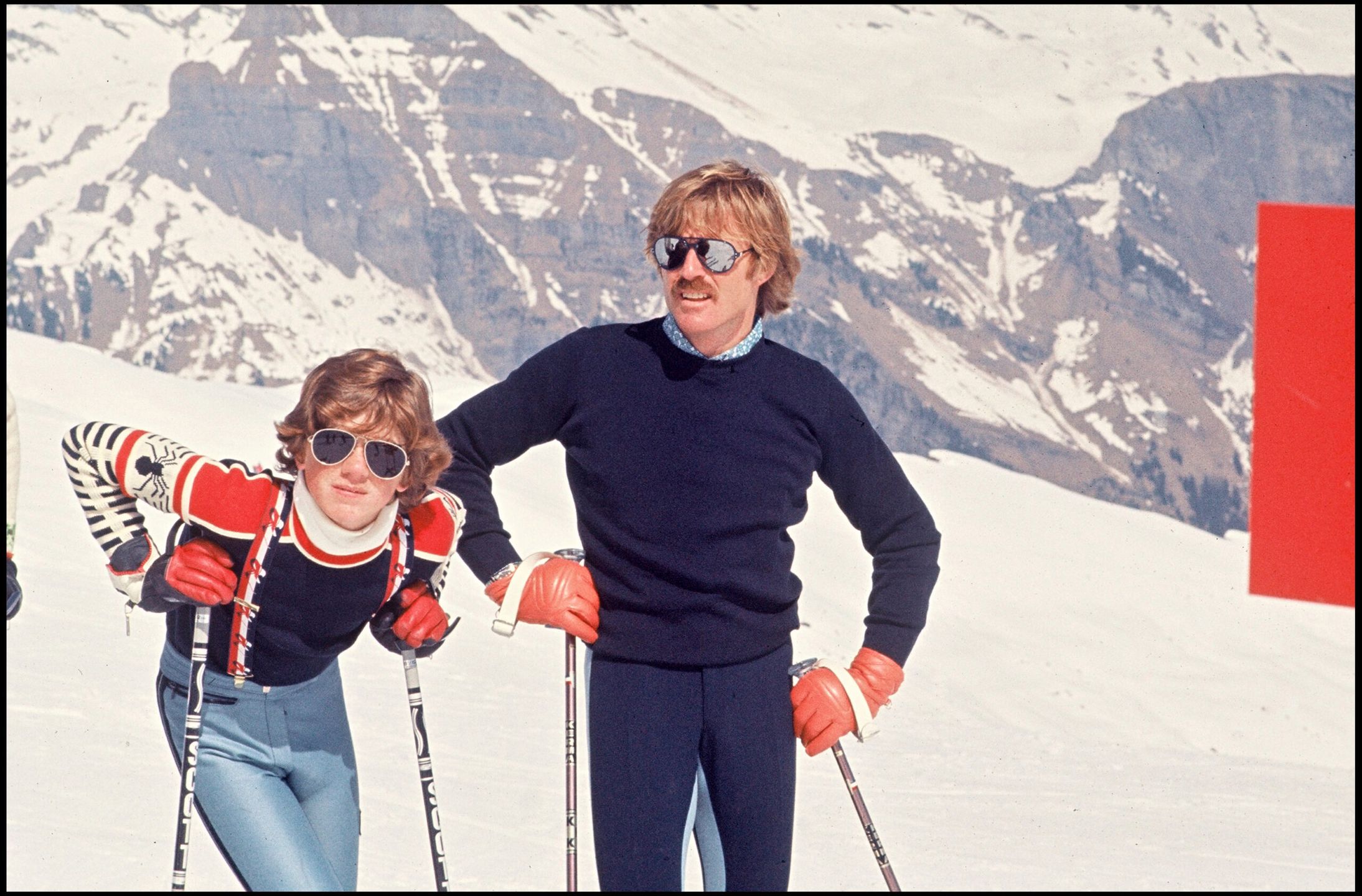 Robert Redford z synem Jamesem