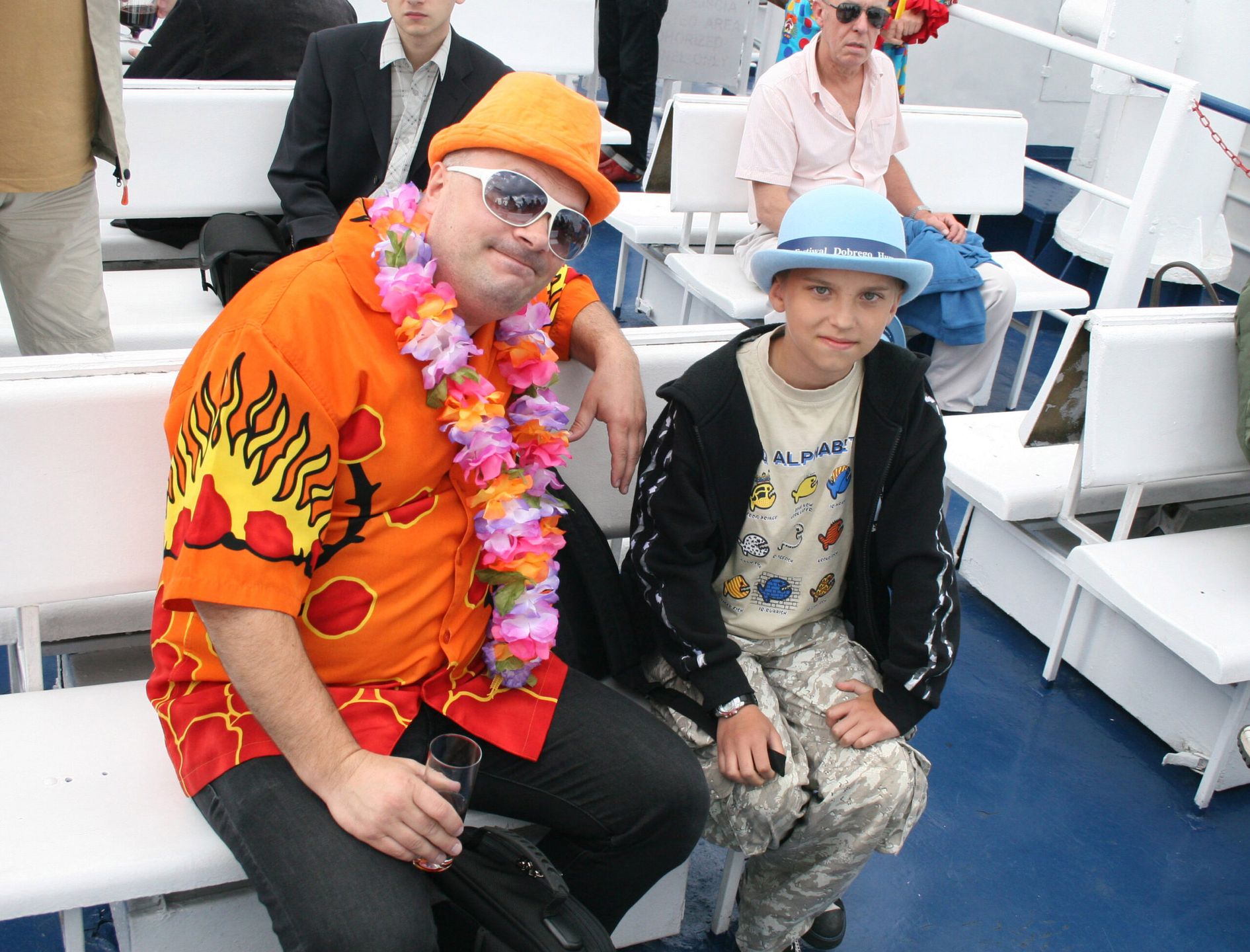 Krzysztof Skira z synem Tytusem (2008 rok)