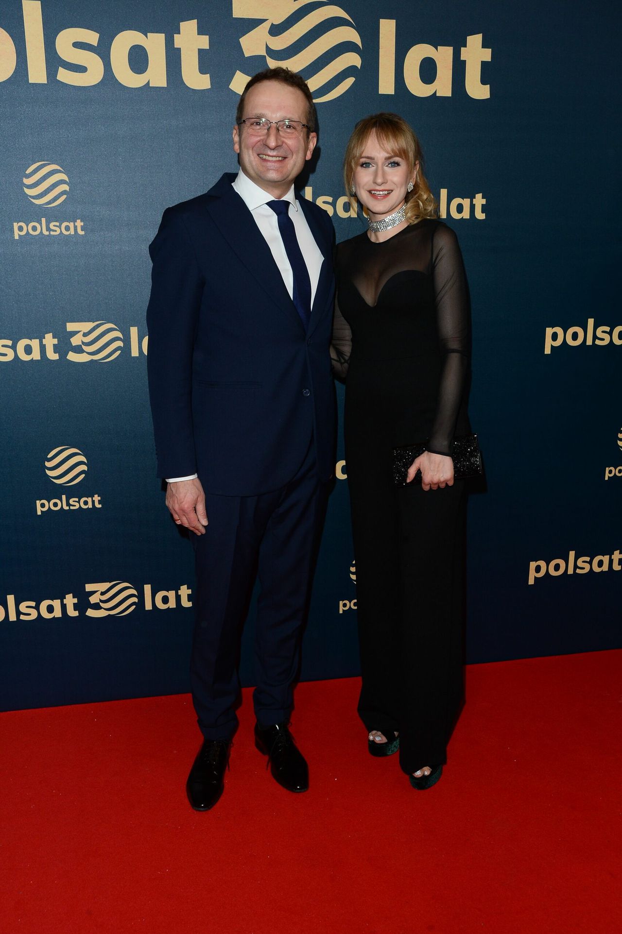 Robert Górski z żoną  - Gala jubileuszowa 30 lat Telewizji Polsat