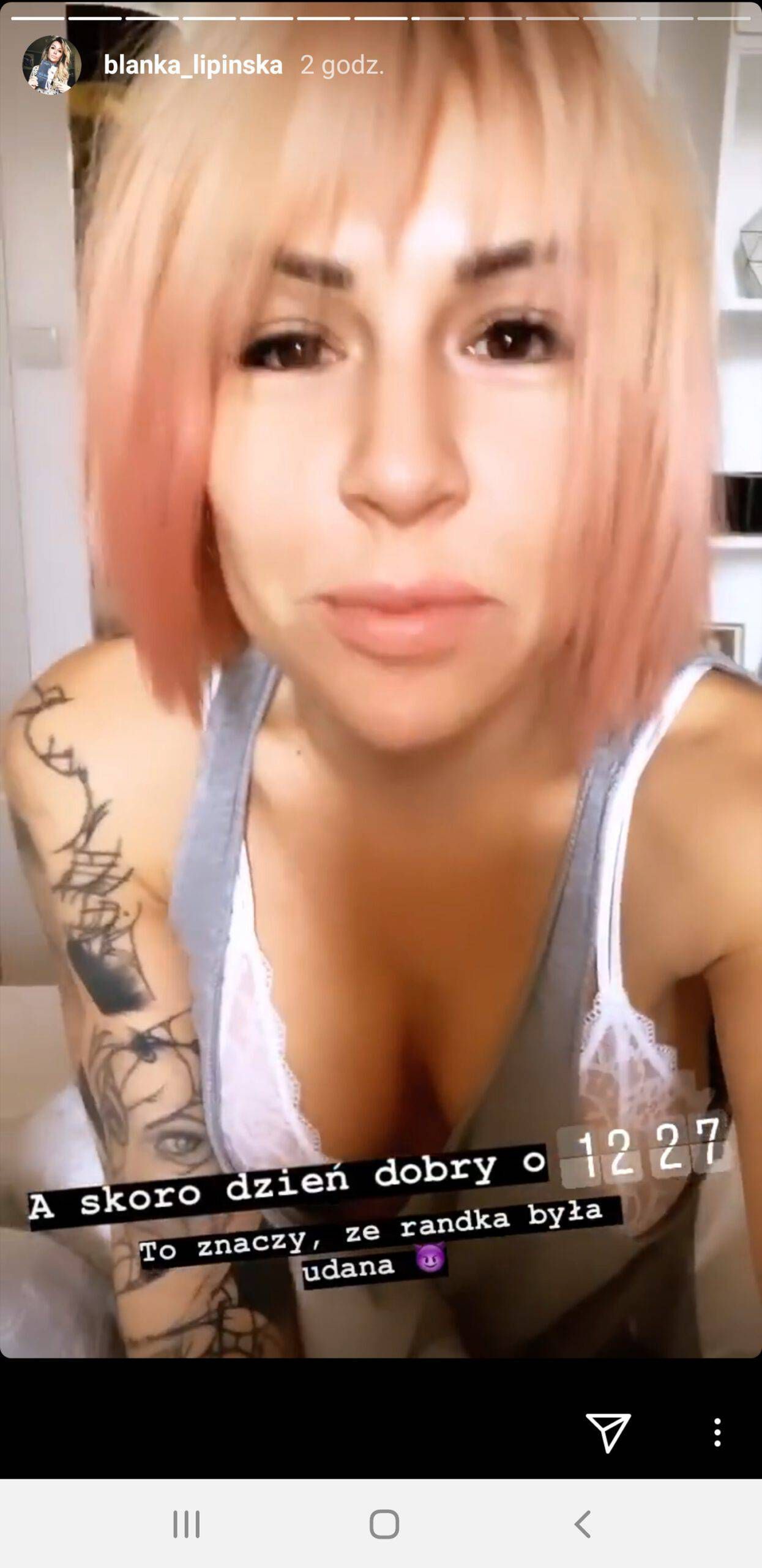 Blanka Lipińska ma różowe włosy
