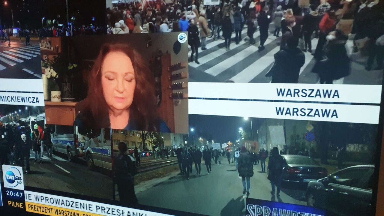 Anna Dymna w programie TVN24