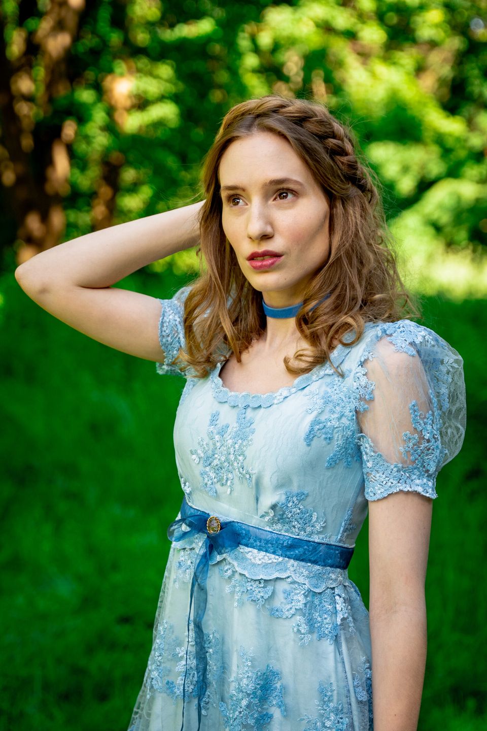 Aleksandra Piotrowska na planie filmu Niepewność