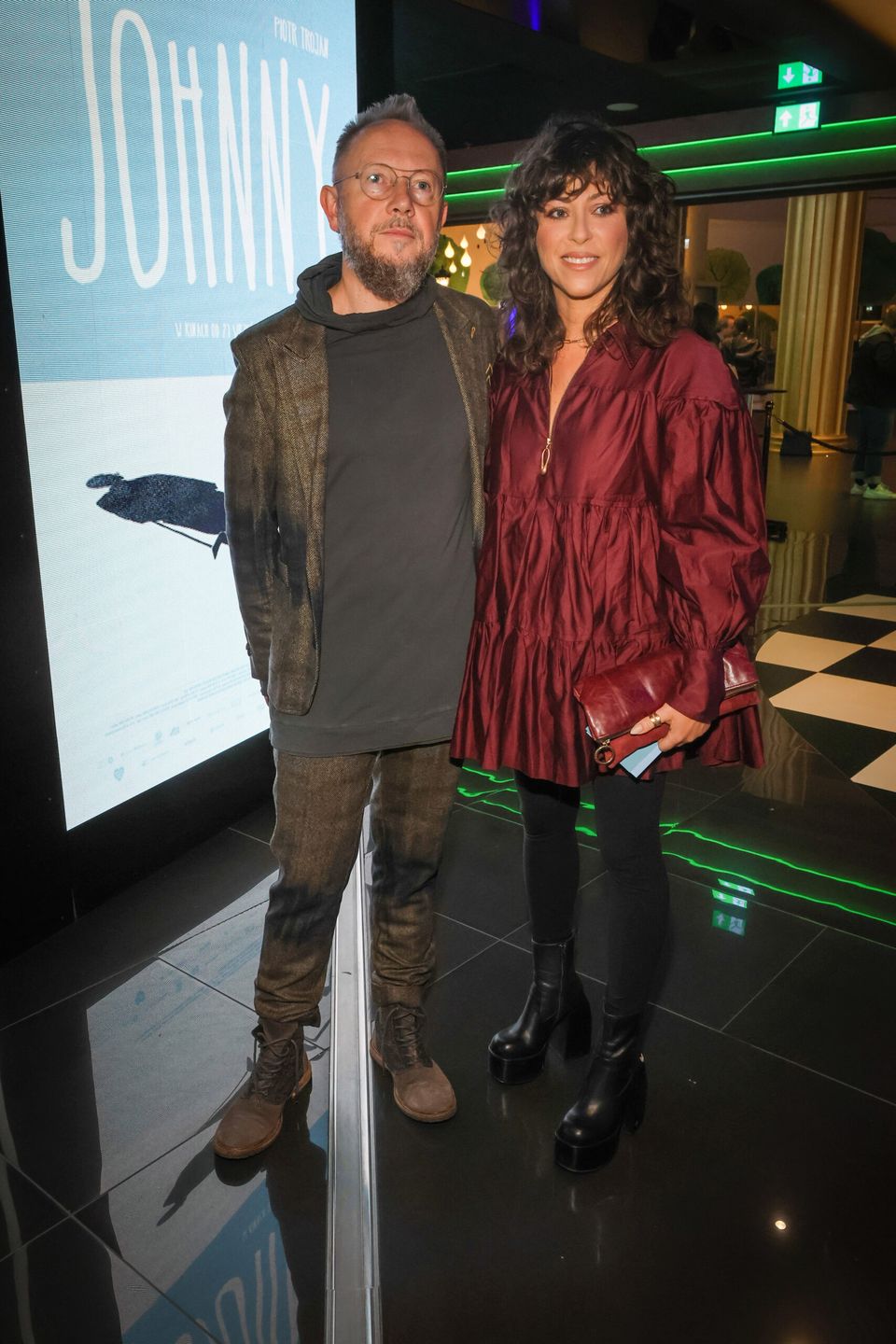 Natalia Kukulska z mężem na premierze filmu Johny