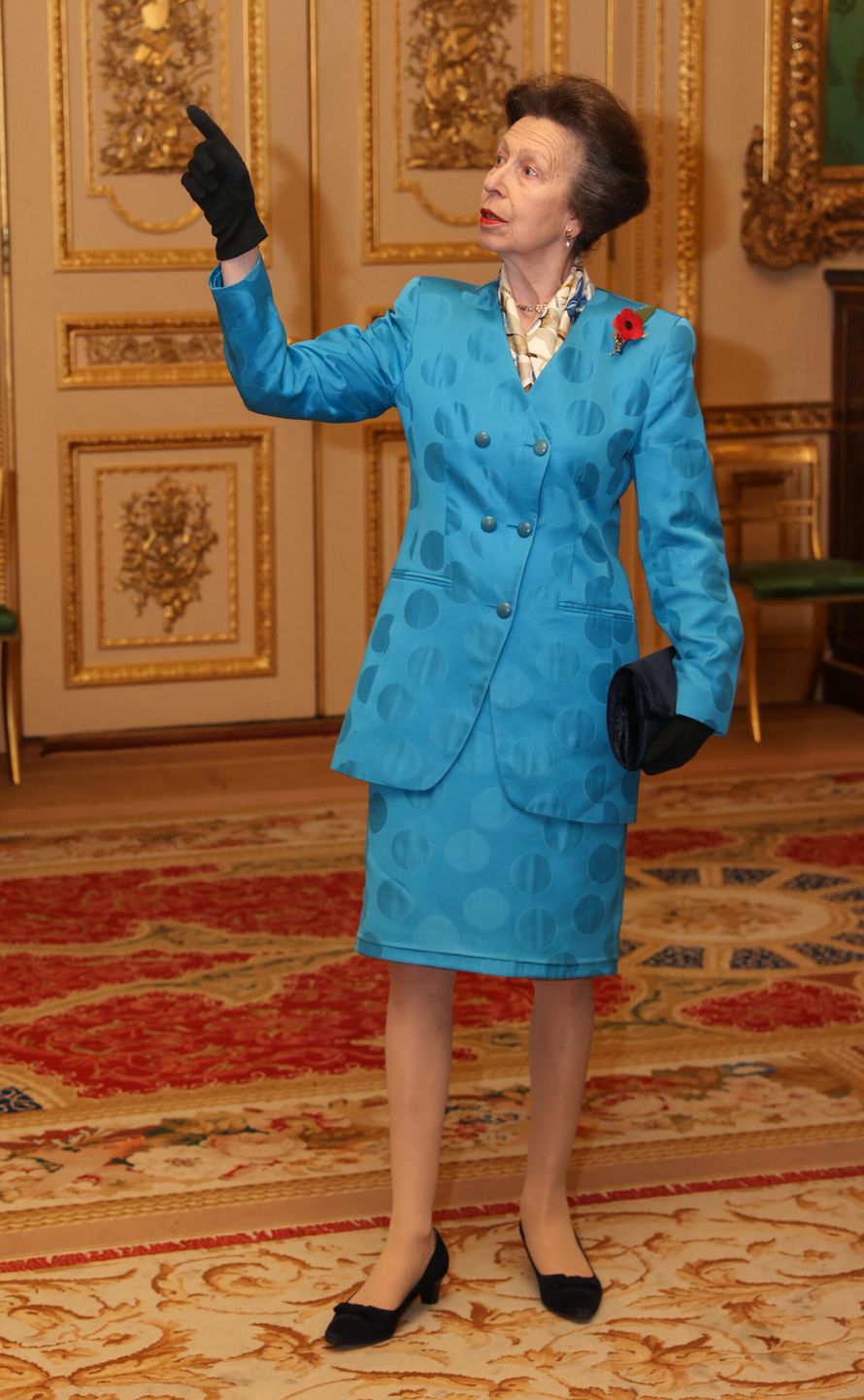 WINDSOR, ENGLAND - NOVEMBER 10: Princess Anne, Princess Royal attends a reception for winners of the Queen's Awards For Enterprise at Windsor Castle on November 10, 2021 in Windsor, England., Credit:Avalon.red / Avalon
