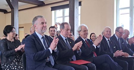 Marszałek Senatu prof. Tomasz Grodzki w Zakrzewie