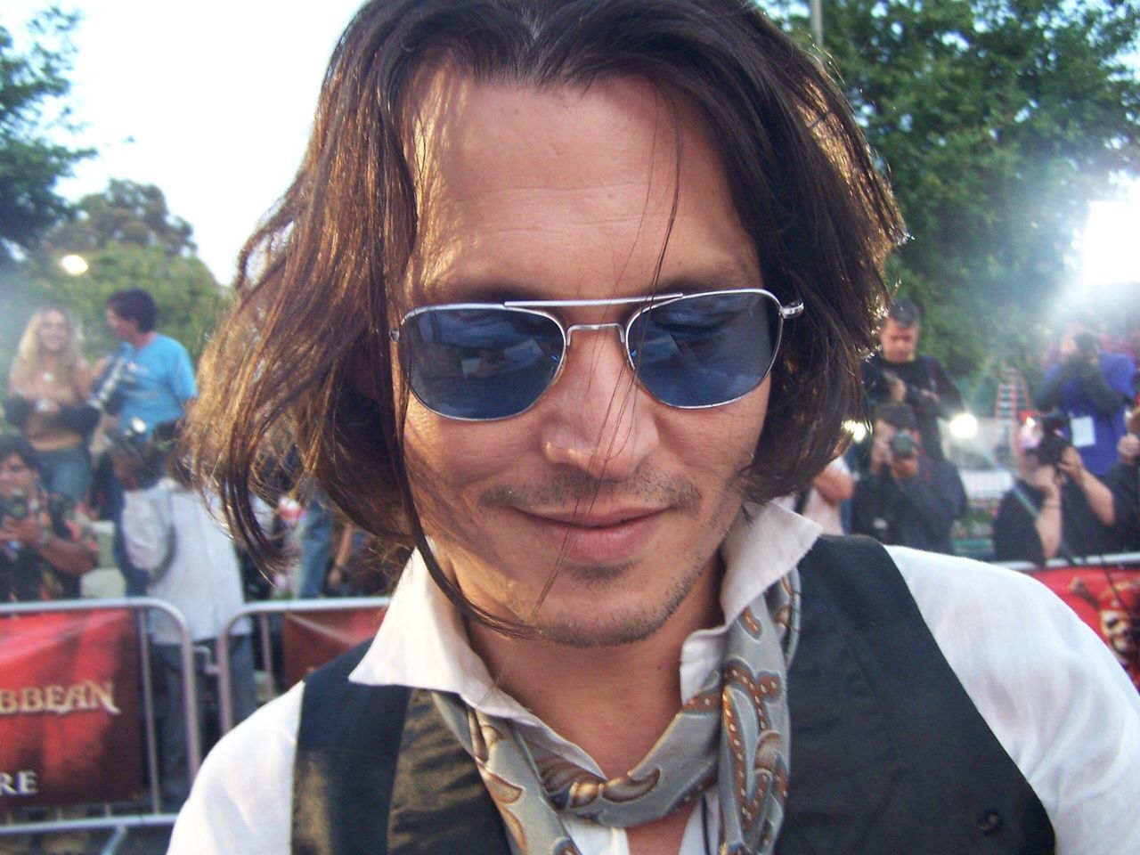 Johnny Depp na festiwalu Glastonbury