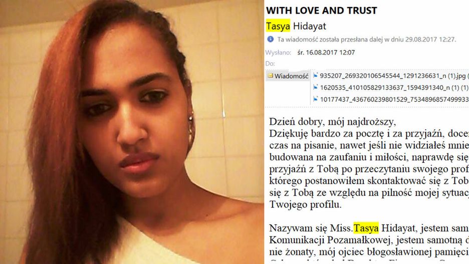 Zdjęcie, które znalazłem w załączniku oraz fragment wiadomości