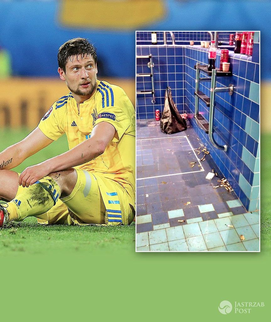 Szatnia Ukrainy na EURO 2016 po meczu z Niemcami