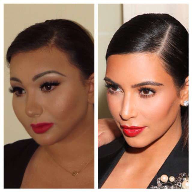 Makijaż Kim Kardashian w wykonaniu Victorii Grycan