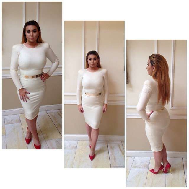 Victoria Grycan w bieli