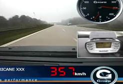 G-Power BMW M5 Hurricane RS jedzie 357 km/h na autostradzie