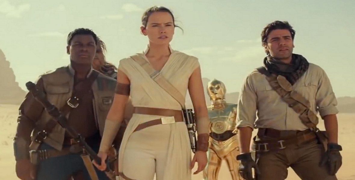 Kadr z najnowszej części "Gwiezdnych wojen" - "Skywalker. Odrodzenie" 