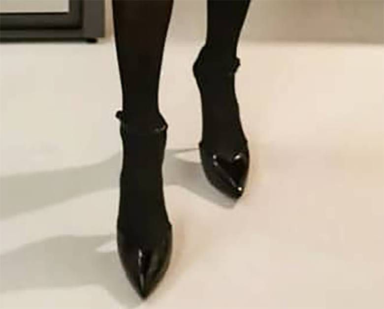 Anna Lewandowska - buty na obcasie