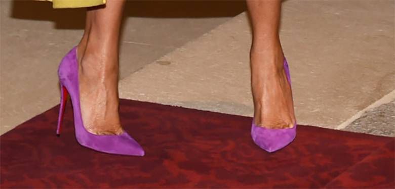 Melania Trump - buty na obcasie