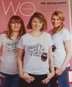 Okładka "Wysokich Obcasów". Trzy kobiety i hasło: "aborcja jest OK"
