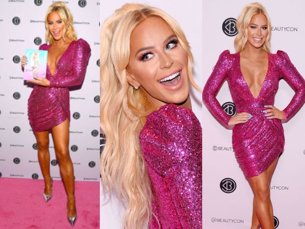 Transseksualna Gigi Gorgeous upodabnia się do lalki Barbie na targach kosmetycznych