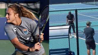 Aryna Sabalenka pojawiła się na korcie w Miami chwilę po tragedii. Do sieci trafiło nagranie