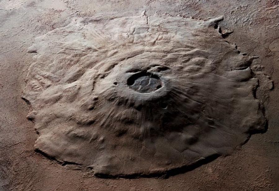 Na zdjęciu wulkan Olympus Mons