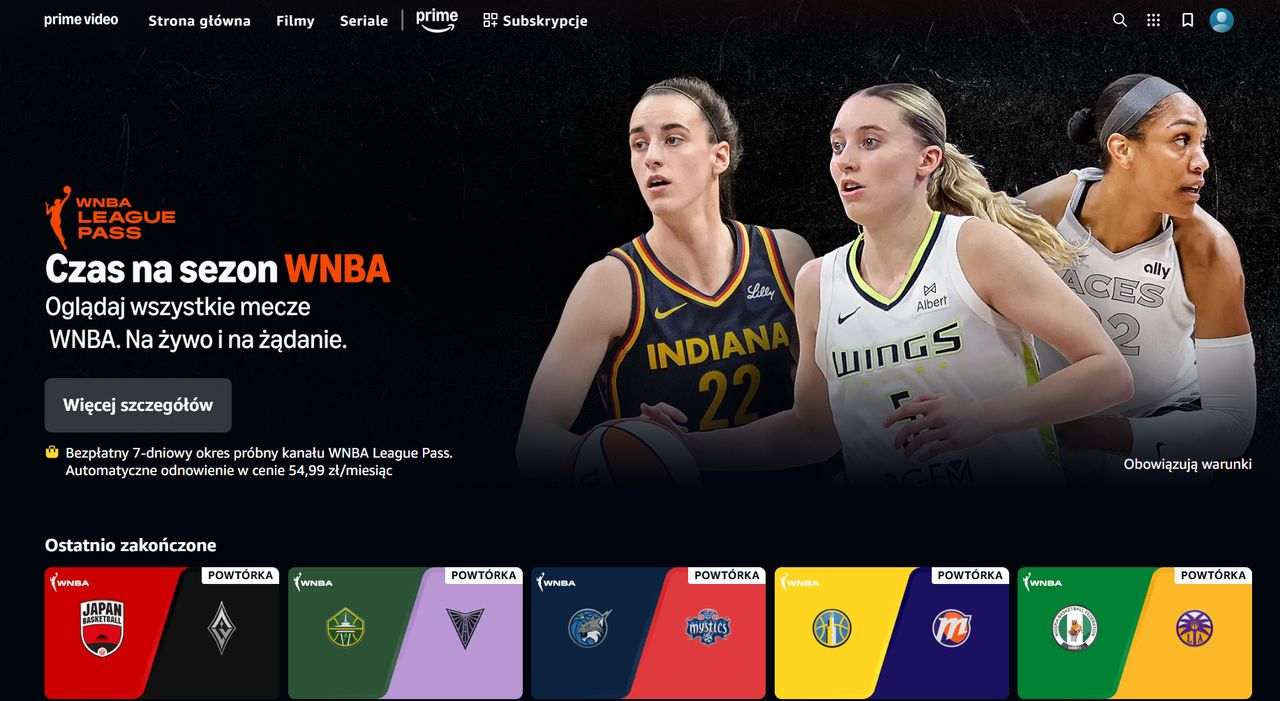 Więcej sportu w polskiej wersji Amazon Prime Video