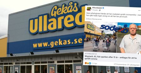 "Celowo zakażał". Polak wyrzucony z pracy w Szwecji