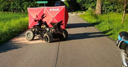 Tragiczny wypadek na quadzie. Nie żyje 35-latek, który wjechał w samochód