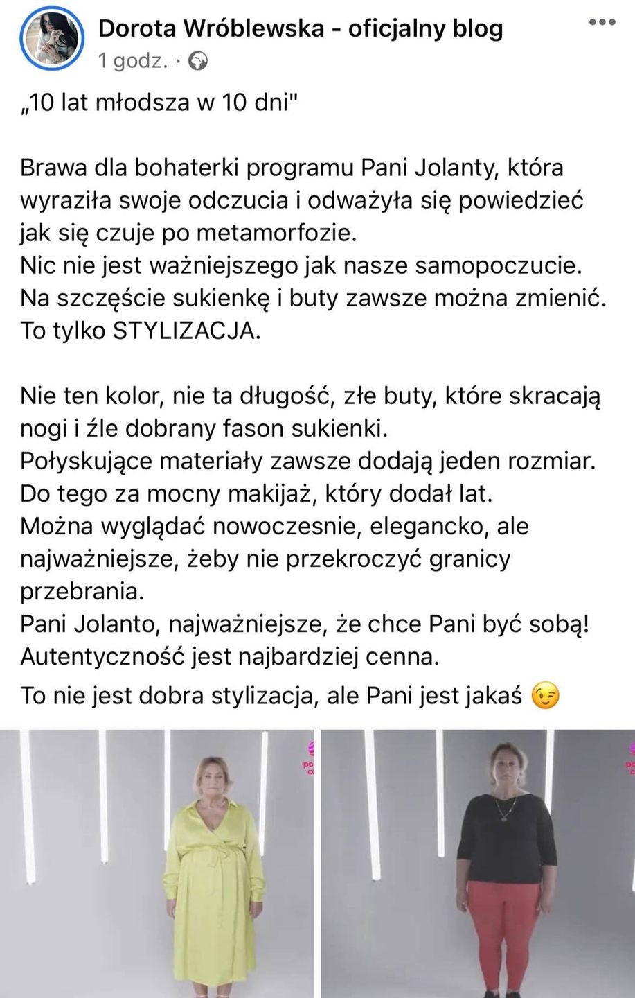 Dorota Wróblewska krytykuje pomysły Mai Sablewskiej 