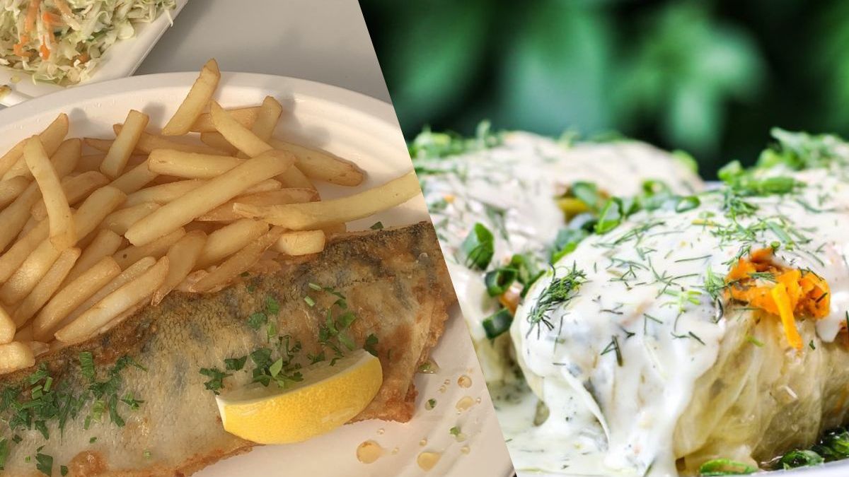 Ryba z patelni czy gołąbki? Wybór jest trudny. 