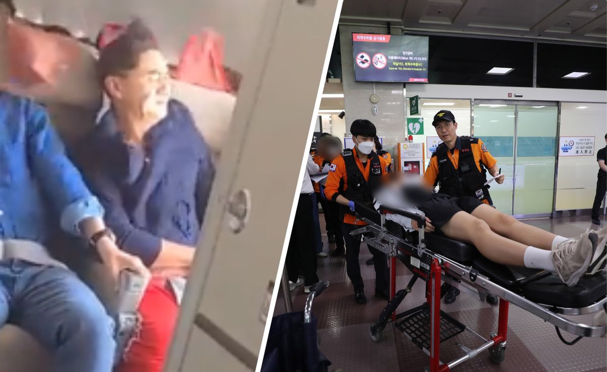 Pasażer lotu Asiana Airlines otworzył drzwi w samolocie na kilka minut przed lądowaniem.