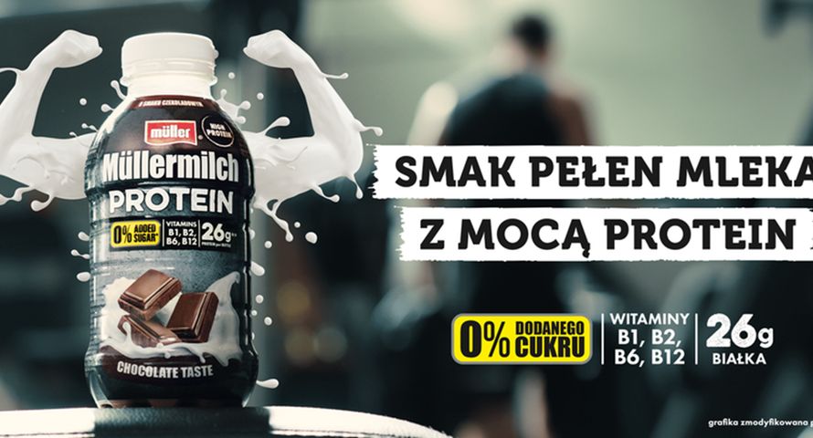 Leo Warsaw przygotowało kampanię Müllermilch Protein na trzy rynki