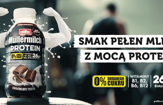 Leo Warsaw przygotowało kampanię Müllermilch Protein na trzy rynki