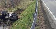 Wypadek na trasie Morąg–Małdyty. Dwie osoby trafiły do szpitala