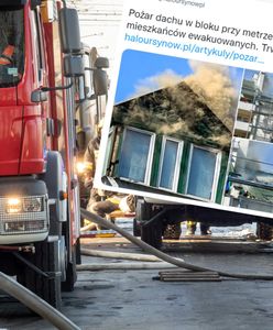 Pożar na Ursynowie. Ewakuowano siedem osób