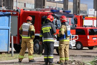 Pożar hali magazynowej w Barlinku
