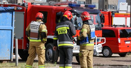 Pożar hali magazynowej w Barlinku