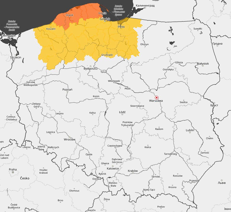 NOWE OSTRZEŻENIA METEOROLOGICZNE