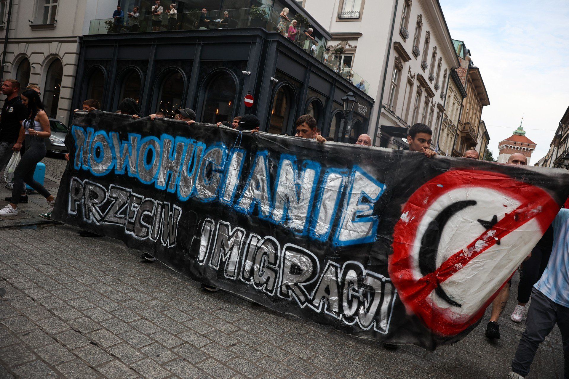 Marsz kibiców Cracovii i Hutnika przeciwko nielegalnej imigracji