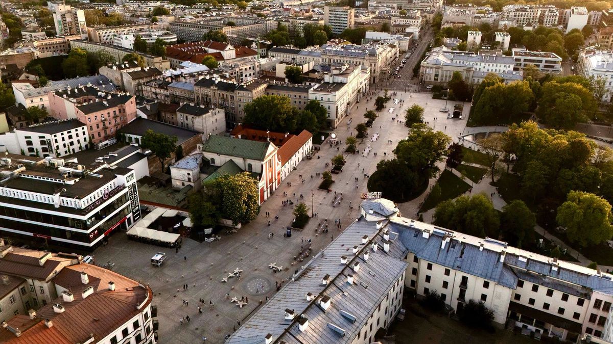 Widok na Plac Litewski w Lublinie