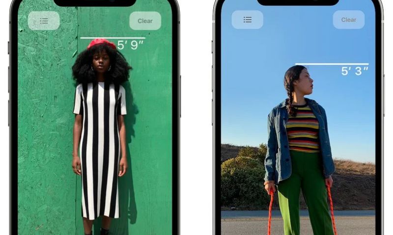Aparat iPhone'a 12 ma ciekawą funkcję. LiDAR pozwala zmierzyć wzrost 1