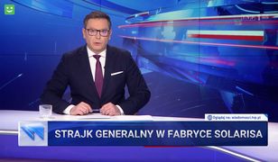 Przez tydzień ani słowa o strajku generalnym. "Wiadomości" TVP w końcu znalazły pretekst