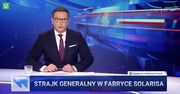 Przez tydzień ani słowa o strajku generalnym. "Wiadomości" TVP w końcu znalazły pretekst