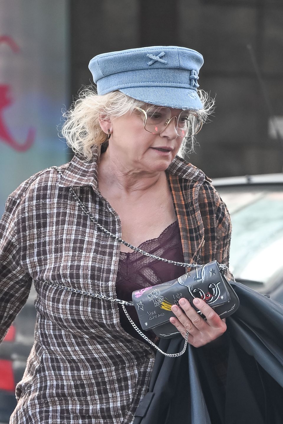 Katarzyna Figura na ulicach Warszawy